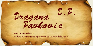 Dragana Pavković vizit kartica